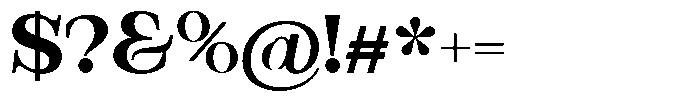 Bravellion Bold Extra Expanded Font OTHER CHARS