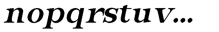 Bravellion Bold Semi Expanded Italic Font LOWERCASE