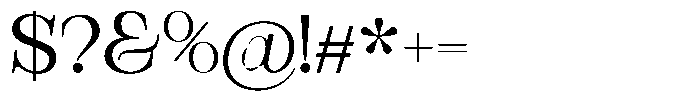 Bravellion Expanded Font OTHER CHARS