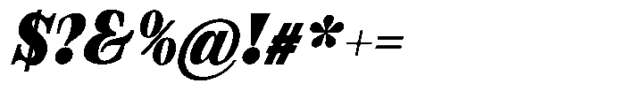 Bravellion Extra Black Extra Condensed Italic Font OTHER CHARS