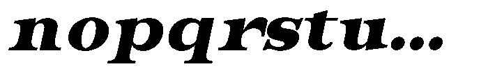 Bravellion Extra Black Extra Exp Italic Font LOWERCASE