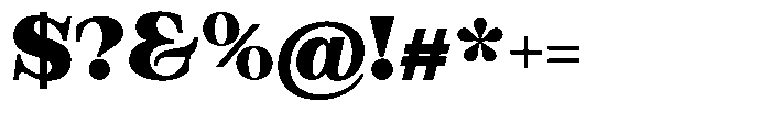 Bravellion Extra Black Extra Expanded Font OTHER CHARS