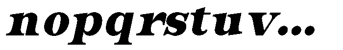 Bravellion Extra Black Italic Font LOWERCASE