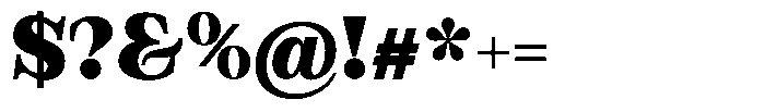 Bravellion Extra Black Semi Expanded Font OTHER CHARS
