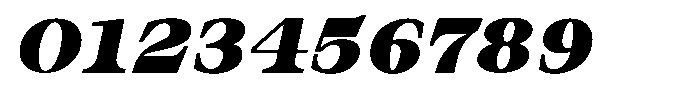Bravellion Extra Black Ult Exp Italic Font OTHER CHARS