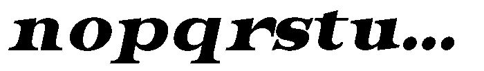 Bravellion Extra Black Ult Exp Italic Font LOWERCASE
