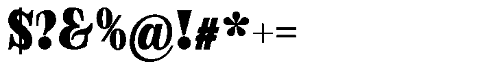 Bravellion Extra Black Ultra Condensed Font OTHER CHARS