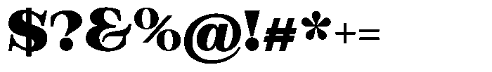 Bravellion Extra Black Ultra Expanded Font OTHER CHARS