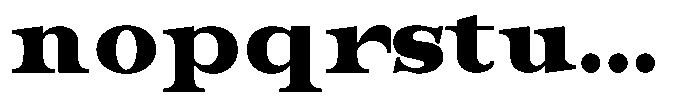 Bravellion Extra Black Ultra Expanded Font LOWERCASE