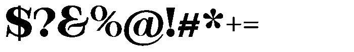 Bravellion Extra Bold Extra Expanded Font OTHER CHARS