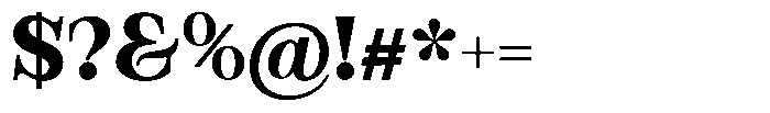 Bravellion Extra Bold Semi Expanded Font OTHER CHARS
