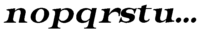 Bravellion Extra Bold Ult Exp Italic Font LOWERCASE
