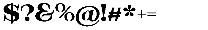 Bravellion Extra Bold Ultra Expanded Font OTHER CHARS
