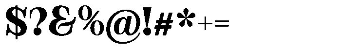 Bravellion Extra Bold Font OTHER CHARS