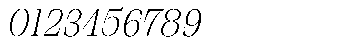 Bravellion Extra Light Condensed Italic Font OTHER CHARS