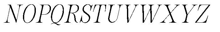 Bravellion Extra Light Condensed Italic Font UPPERCASE