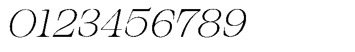 Bravellion Extra Light Expanded Italic Font OTHER CHARS