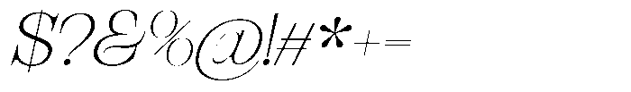 Bravellion Extra Light Expanded Italic Font OTHER CHARS