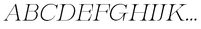 Bravellion Extra Light Expanded Italic Font UPPERCASE