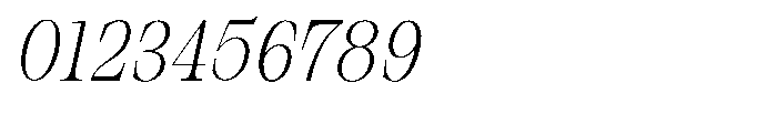Bravellion Extra Light Extra Condensed Italic Font OTHER CHARS