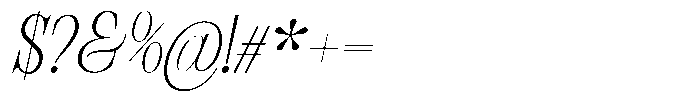 Bravellion Extra Light Extra Condensed Italic Font OTHER CHARS