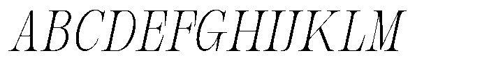 Bravellion Extra Light Extra Condensed Italic Font UPPERCASE