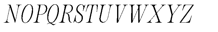 Bravellion Extra Light Extra Condensed Italic Font UPPERCASE