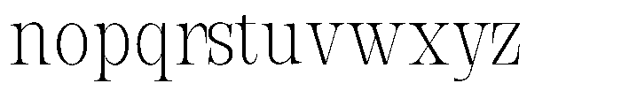 Bravellion Extra Light Extra Condensed Font LOWERCASE