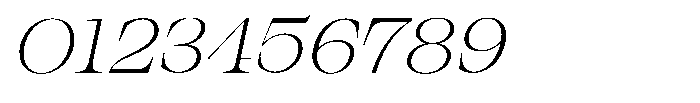 Bravellion Extra Light Extra Exp Italic Font OTHER CHARS