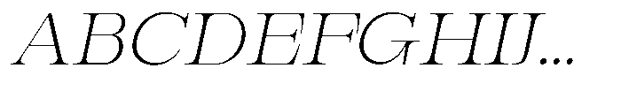 Bravellion Extra Light Extra Exp Italic Font UPPERCASE