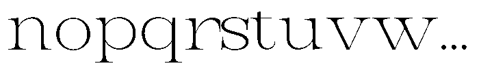 Bravellion Extra Light Extra Expanded Font LOWERCASE