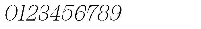 Bravellion Extra Light Sem Condensed Italic Font OTHER CHARS