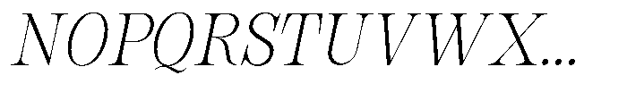Bravellion Extra Light Sem Condensed Italic Font UPPERCASE