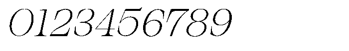 Bravellion Extra Light Sem Exp Italic Font OTHER CHARS
