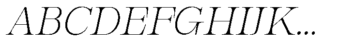 Bravellion Extra Light Sem Exp Italic Font UPPERCASE