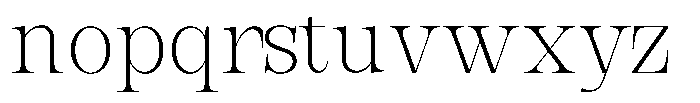 Bravellion Extra Light Semi Condensed Font LOWERCASE