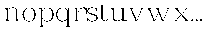 Bravellion Extra Light Semi Expanded Font LOWERCASE