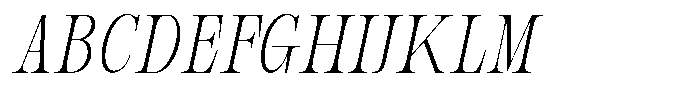 Bravellion Extra Light Ult Condensed Italic Font UPPERCASE