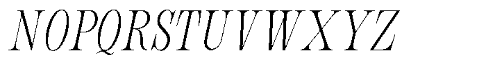 Bravellion Extra Light Ult Condensed Italic Font UPPERCASE