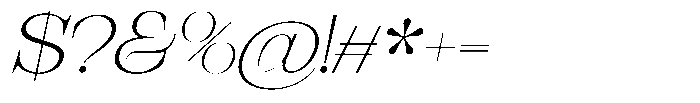 Bravellion Extra Light Ult Exp Italic Font OTHER CHARS
