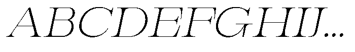 Bravellion Extra Light Ult Exp Italic Font UPPERCASE