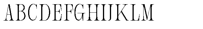 Bravellion Extra Light Ultra Condensed Font UPPERCASE