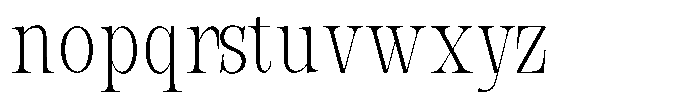 Bravellion Extra Light Ultra Condensed Font LOWERCASE