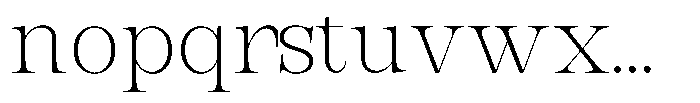 Bravellion Extra Light Font LOWERCASE