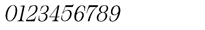 Bravellion Light Condensed Italic Font OTHER CHARS