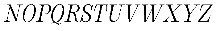 Bravellion Light Condensed Italic Font UPPERCASE