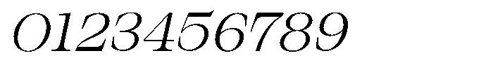 Bravellion Light Expanded Italic Font OTHER CHARS