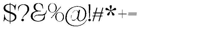 Bravellion Light Expanded Font OTHER CHARS
