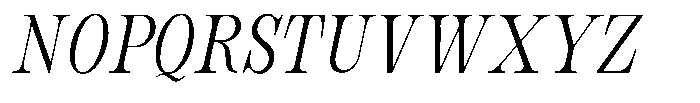Bravellion Light Extra Condensed Italic Font UPPERCASE