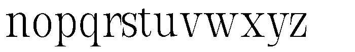 Bravellion Light Extra Condensed Font LOWERCASE